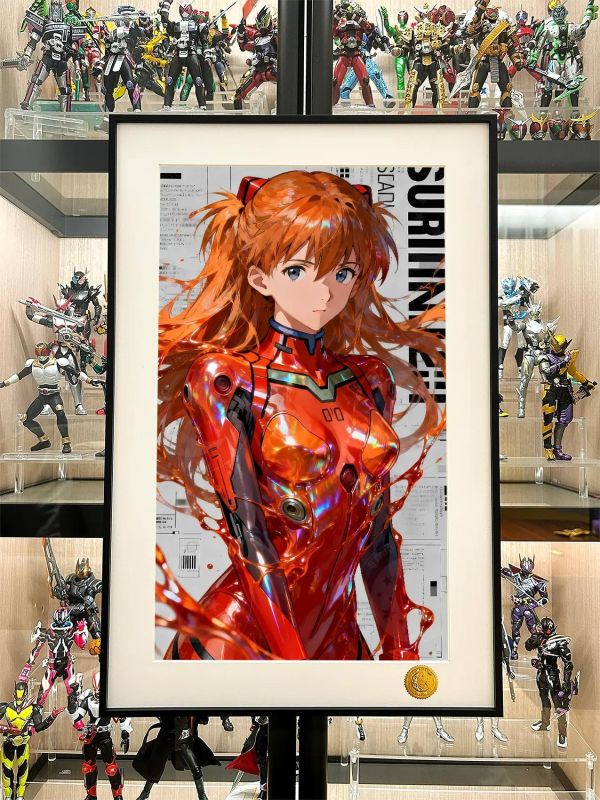 【海外代購】星空《絢麗明日香》Asuka新世紀福音戰士裝飾畫 