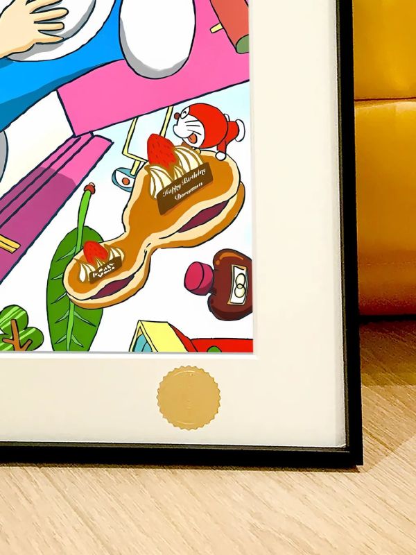 【海外代購】星空《哆啦百寶袋》哆啦A夢大雄靜香裝飾畫 