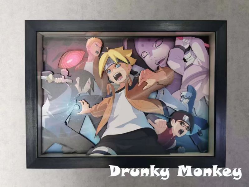 【海外代購】【46*33CM】Drunky Monkey Crew 醉猴組不可燃物 博人傳立體裝飾 