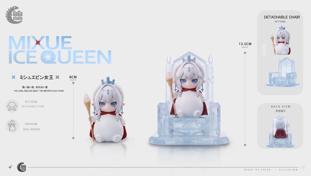 【預定】GUGUGAGA QQ系列第三彈 蜜雪冰皇 冰神 
