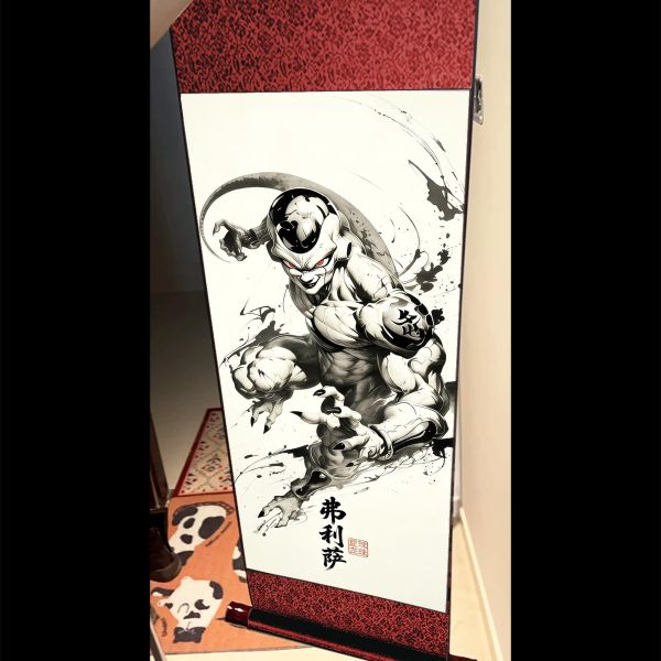 【海外代購】阿喵畫社 費立薩 國風捲軸錦緞高清精裱畫 