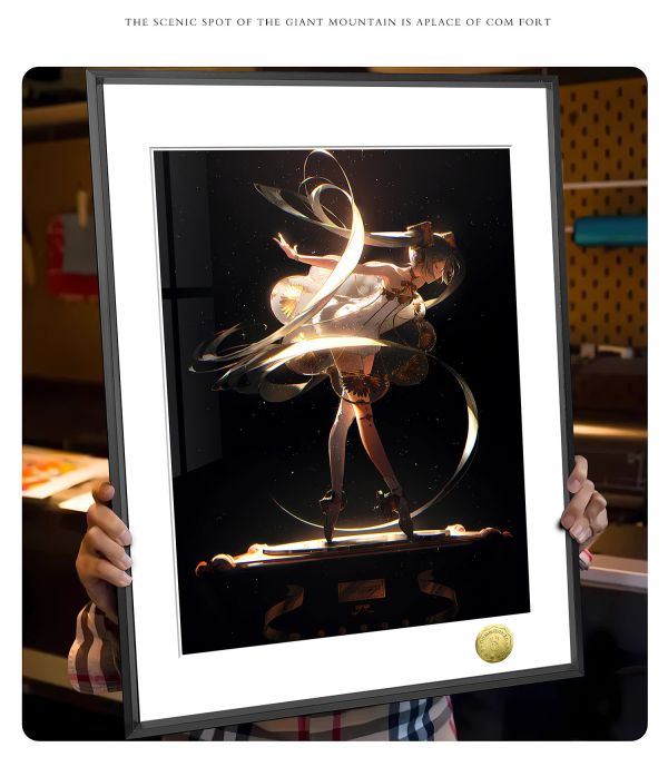 【海外代購】皇呱 《復古留聲機初音》 初音未來復古留聲機初音Miku週邊裝飾畫 午睡毯 地毯 