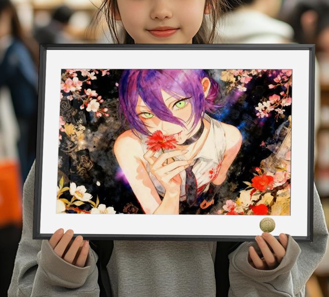 【海外代購】皇呱  《少女蕾塞第四彈》 鏈鋸人炸彈惡魔少女蕾塞同人周邊裝飾畫 午睡毯 地毯 