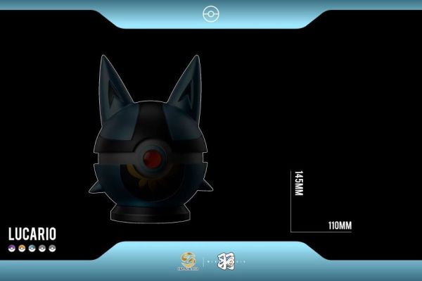 【海外代購】羽 HZ 小智冠軍組 1:1 精靈球系列 第一彈 路卡利歐精靈球 