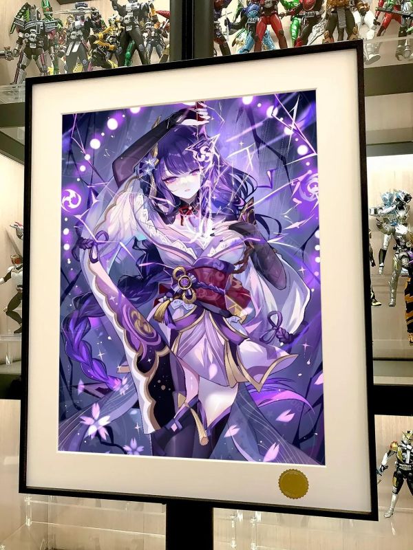 【海外代購】星空 《拔劍雷電》原神影動漫裝飾畫 