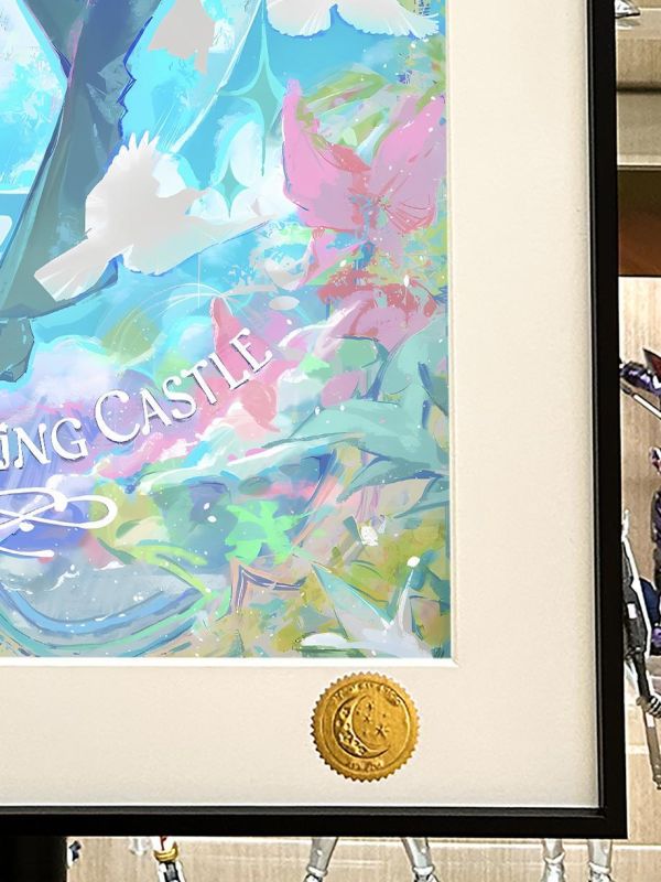 【海外代購】星空 《彩窗移動城堡》哈爾的移動城堡蘇菲宮崎駿卡西法呼嘯山城霍爾裝飾畫 