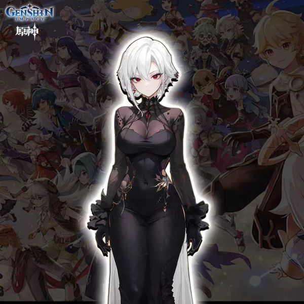 【海外代購】阿喵畫社 1比1復刻原神 晚會 僕人發光燈帶裝飾畫 