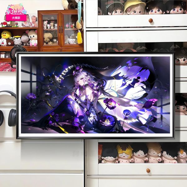 【海外代購】阿喵畫社 蝶影 遐蝶 新品超清八宮格卡磚背景牆 