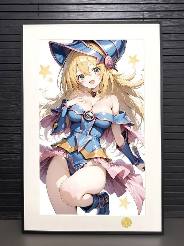 【海外代購】H2 《黑魔導女孩》遊戲王阿圖姆武藤遊戲裝飾畫 