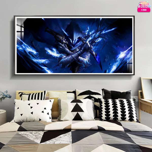 【海外代購】阿喵畫社 無畏契約 幽影 8k主題高清裝飾畫 發光滑鼠墊  床頭地墊 