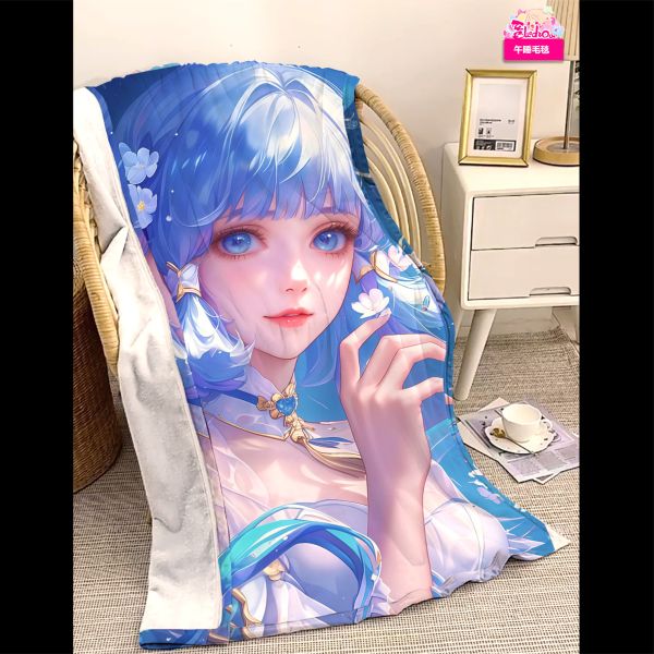 【海外代購】阿喵畫社 回眼 花海神裡綾華 8k超大高清裝飾畫 滑鼠墊 床頭地墊 午睡毛毯 