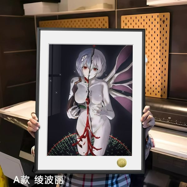 【海外代購】皇呱 《半神綾波麗&覺醒明日香》EVA覺醒世界衝擊裝飾畫 