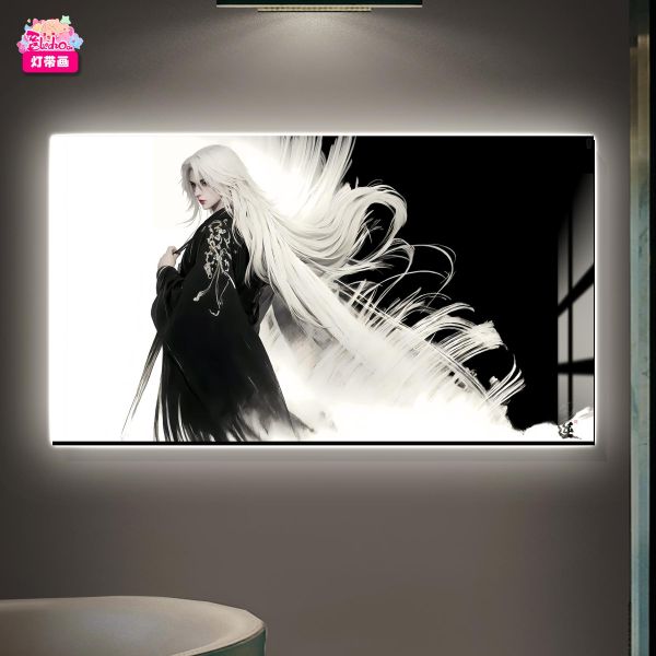 【海外代購】阿喵畫社 墨染 王林 主題裝飾氛圍感發光燈帶裝飾畫 發光滑鼠墊 書桌墊 午睡毛毯 床頭地墊 冰箱貼 