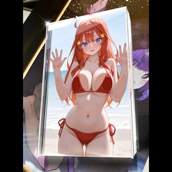 【海外代購】阿喵畫社 第四十五彈動漫卡磚五等分新娘 亞克力加厚紀念收藏磚 