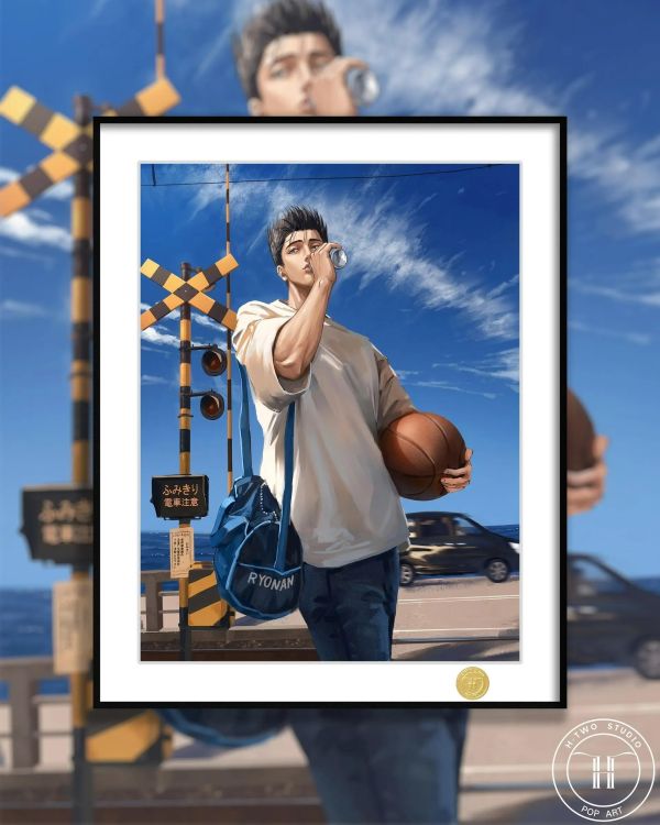 【海外代購】H2 《仙道彰》灌籃高手陵南湘北裝飾畫 