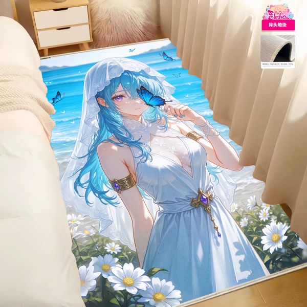 【海外代購】阿喵畫社 海風吹吹 花海守岸人 8k超大高清裝飾畫 午睡毛毯 書桌掛毯  床頭地墊 書桌掛毯 