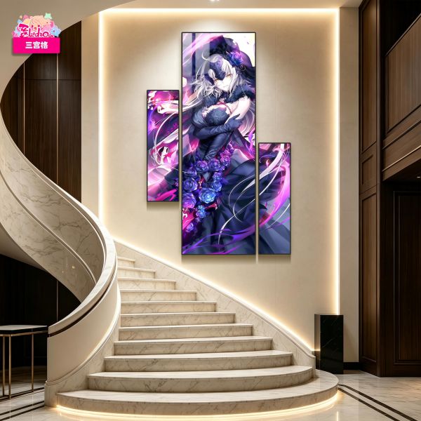 【海外代購】阿喵畫社 花嫁 FGO婚紗黑貞德三宮格 新品三宮格裝飾 