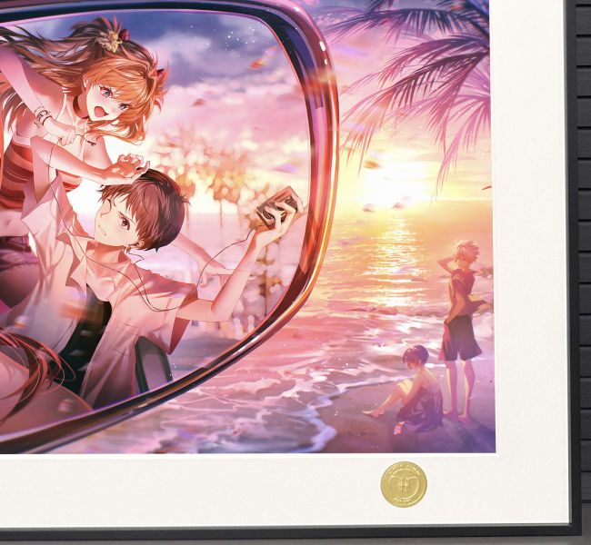 【海外代購】H2 《沙灘EVA》新世紀福音戰士明日香綾波麗碇真嗣真希波渚薰裝飾畫 