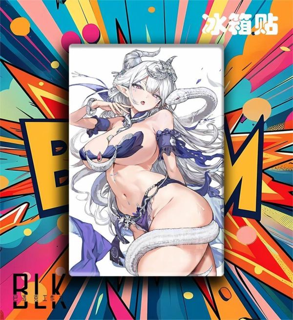 【海外代購】巴洛克《蛇之璃央》雀魂麻將裝飾畫冰箱貼 