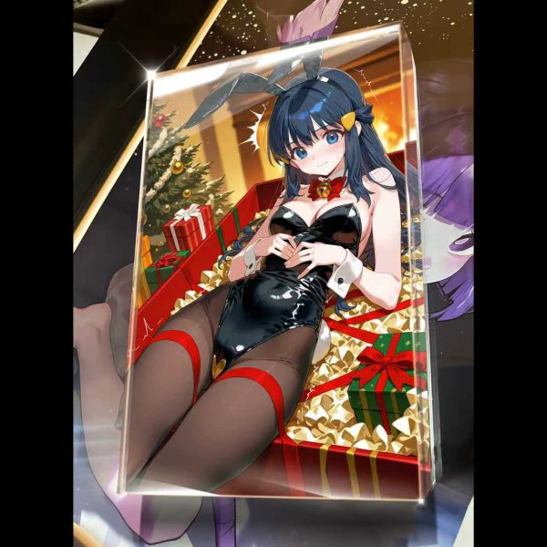 【海外代購】阿喵畫社 第五十彈動漫卡磚聖誕禮物兔女郎寶可夢 加厚紀念收藏磚 