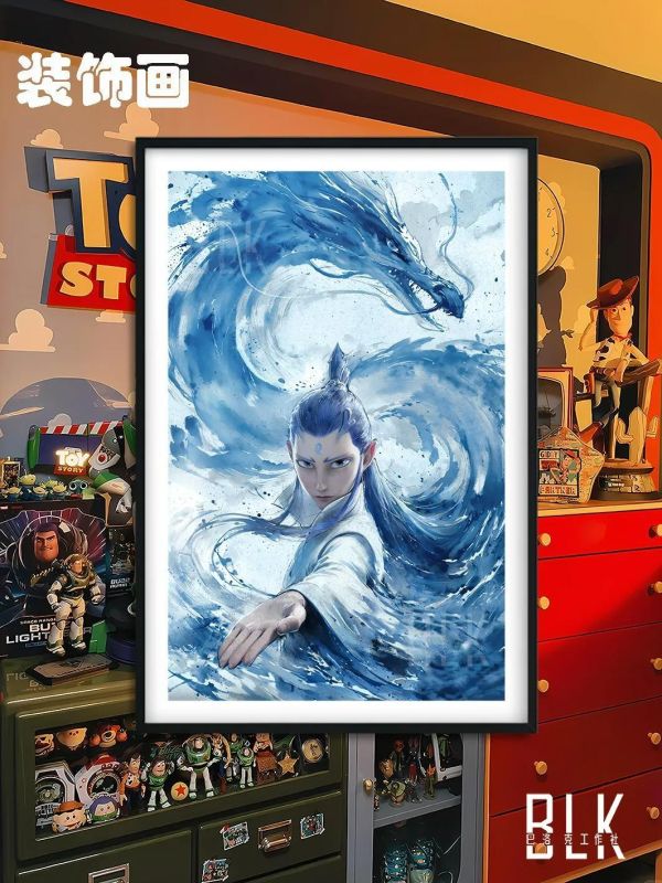 【海外代購】巴洛克 《哪吒/敖丙》魔童鬧海裝飾畫冰箱貼 