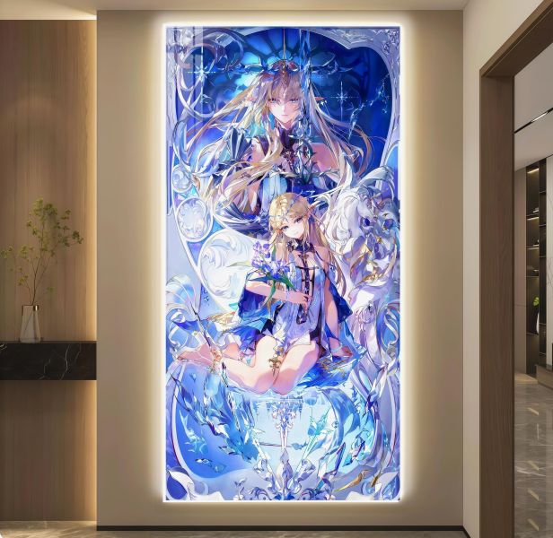 【海外代購】阿喵畫社 雙生幻影 深海卡提希婭 超長發光燈帶裝飾畫 地墊 