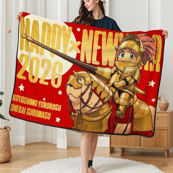 【海外代購】千鳥社 《阿尼亞 馬年騎士》間諜過家家午睡毯地毯裝飾畫 午睡毯 地毯 