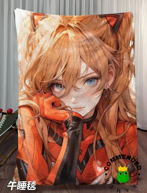 【海外代購】皇呱 《明日香美顏》二號機專屬駕駛員裝飾畫 地毯午睡毯 