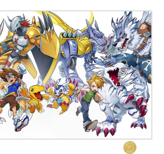 【海外代購】H2 《太一阿和》數碼寶貝大冒險戰鬥暴龍獸人加魯魯動漫裝飾畫 