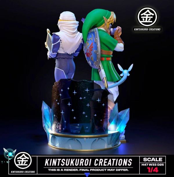 【預定】KINTSUKUROI CREATIONS 林克與希克 1/4雙人場景雕像 