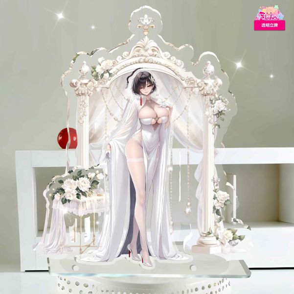 【海外代購】阿喵畫社 立牌第九彈 婚紗碧藍航線雲仙/可畏/建武/贊妮 大型三層背景亞克力立牌 