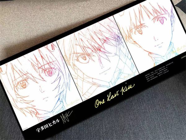 【海外代購】千鳥社 EVA主題曲明日香綾波麗碇真嗣簽名裝飾畫 