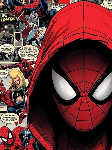 【海外代購】巴洛克 《潮派蜘蛛人》Spider-Man漫威彼得帕克復仇者聯盟動漫裝飾畫冰箱貼 
