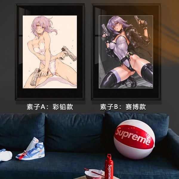 【海外代購】千鳥社 《草薙素子》攻殼機動隊少佐午睡毯地毯裝飾畫 