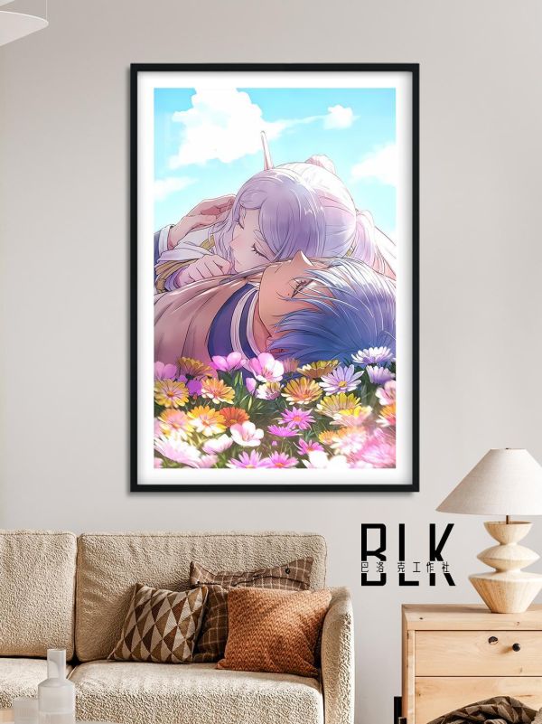 【海外代購】巴洛克 《花田芙莉蓮》Himmel葬送的芙莉蓮Frieren菲倫動漫裝飾畫冰箱貼 