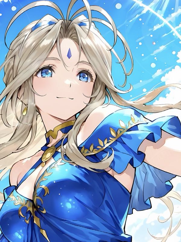 【海外代購】星空 《女神貝露丹蒂》Belldandy我的女神貝璐丹迪動畫二次元裝飾畫 