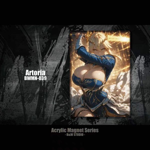 【海外代購】黑白畫映 B&W 壓克力冰箱貼 Artoria 阿爾托莉亞 BWMN-039 