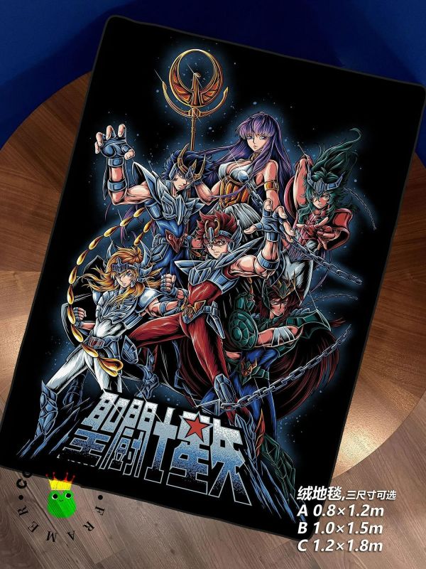 【海外代購】皇呱《聖鬥士星矢全員照》裝飾畫 午睡毯 地毯 