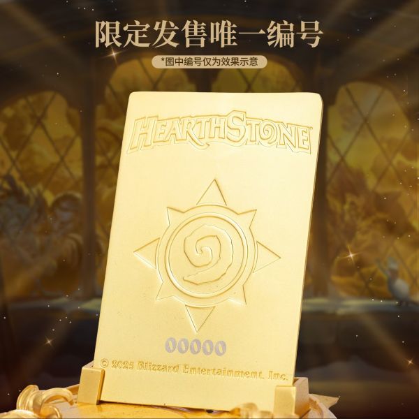 【預定】HEX Collectibles 黃金挑戰卡背 爐石戰記 金屬典藏擺件 