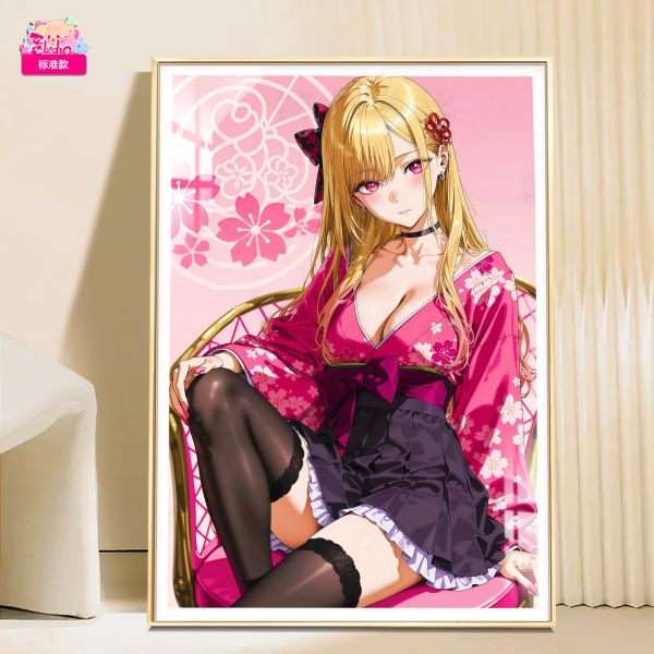 【海外代購】阿喵畫社 初戀 合服喜多川海夢 8k主題高清裝飾畫 午睡毛毯 牆面掛毯 床頭地墊 冰箱貼