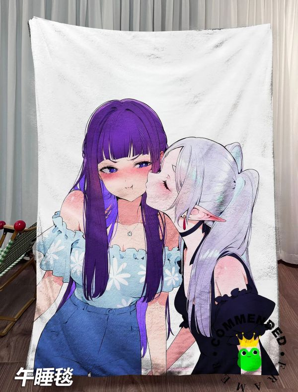 【海外代購】皇呱《芙莉蓮菲倫親吻》葬送的芙莉蓮裝飾畫 午睡毯 地毯 