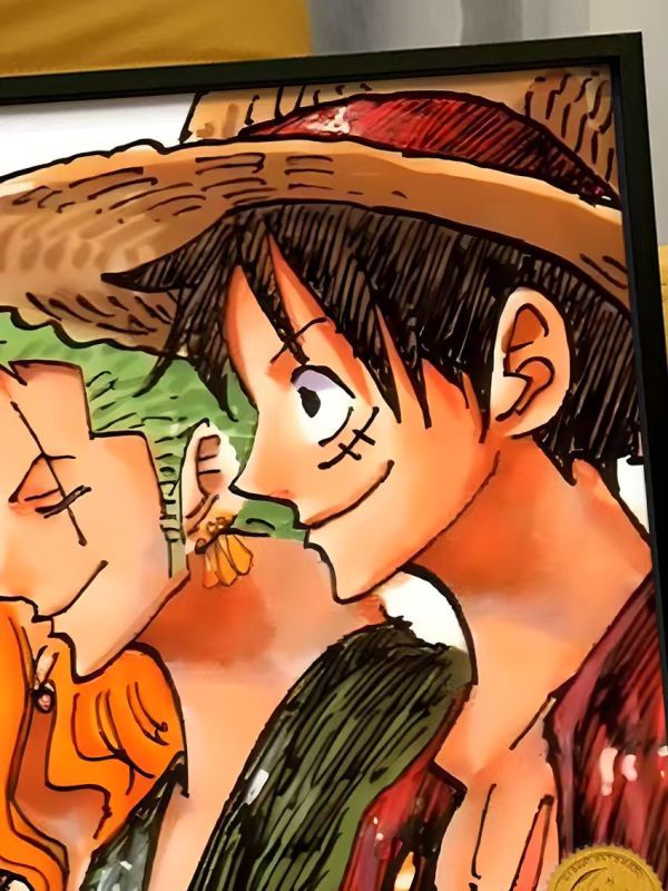 【海外代購】星空 海賊王 草帽一夥 魯夫 索隆 山治裝飾畫 