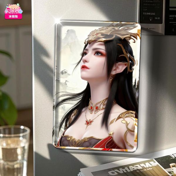 【海外代購】阿喵畫社 青山盼 女王美杜莎 復古款實木紀念超清裝飾畫 床頭地墊 冰箱貼 