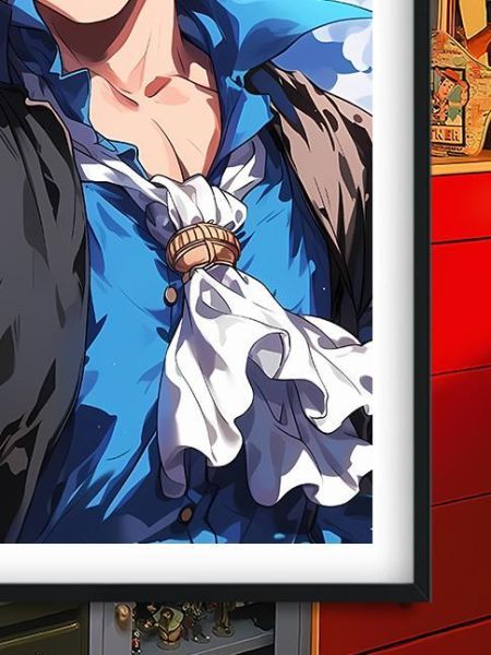 【海外代購】巴洛克 《薩博》Sabo路飛艾斯羅傑燒燒果實Ace海賊王onepiece裝飾畫冰箱貼 