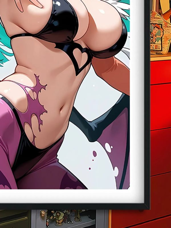 【海外代購】巴洛克 《莫莉卡》惡魔戰士遊戲莉莉絲卡普空裝飾畫 