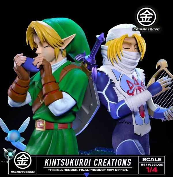 【預定】KINTSUKUROI CREATIONS 林克與希克 1/4雙人場景雕像 