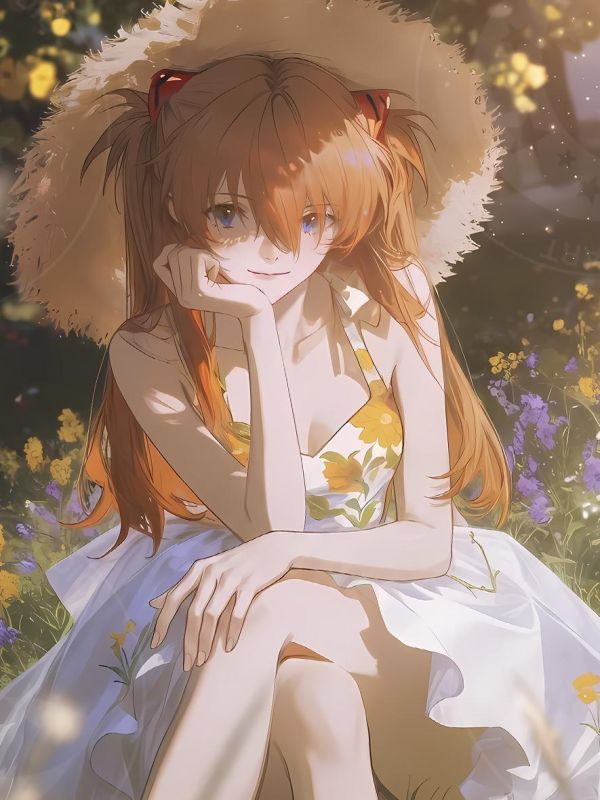 【海外代購】星空 《午後明日香》EVA新世紀福音戰士Asuka初號機綾波麗碇真嗣動漫裝飾畫 