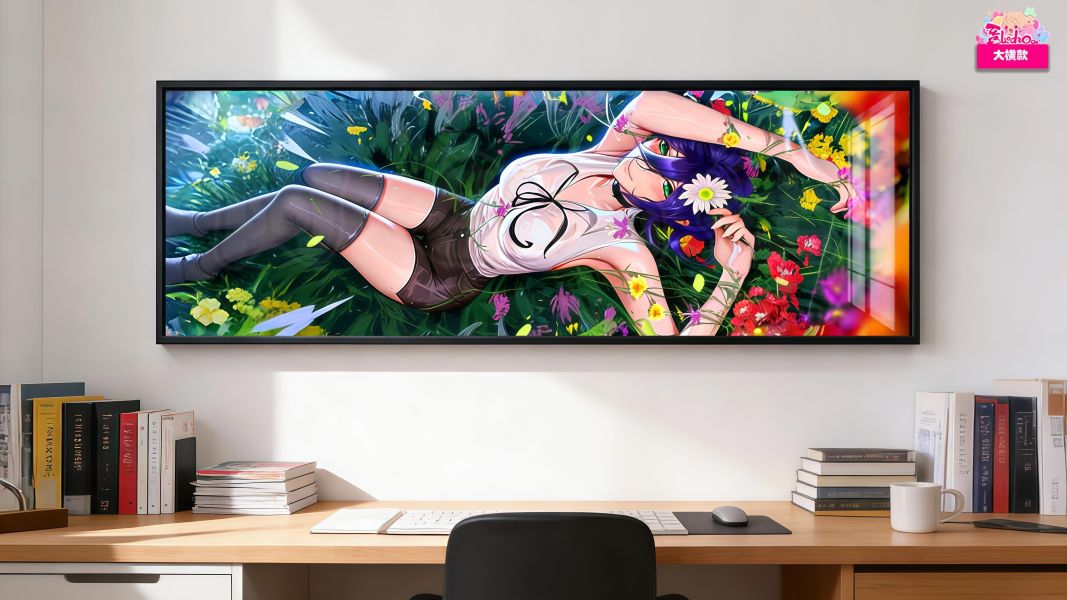 【海外代購】阿喵畫社 花海雛菊蕾塞大橫款8k主題高清裝飾畫 滑鼠墊 