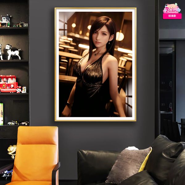 【海外代購】阿喵畫社 最終幻想 酒會 蒂法 8k超大高清裝飾畫 