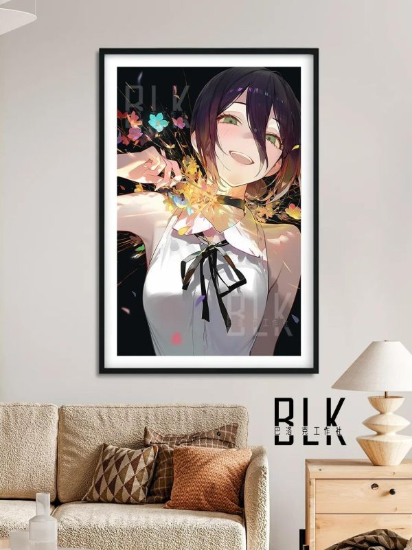 【海外代購】巴洛克 《爆花蕾塞》鏈鋸人蕾塞篇裝飾畫冰箱貼 